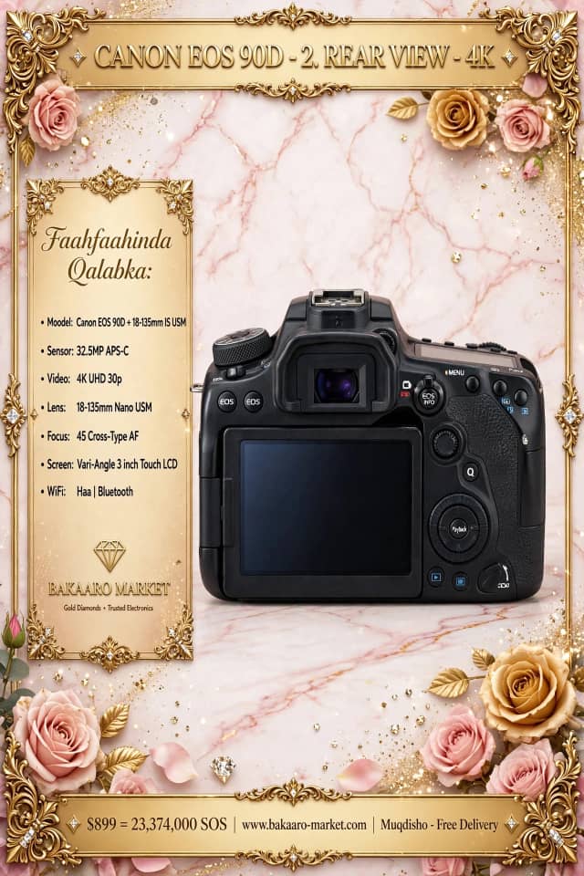 Canon EOS 90D, muuqaalka dambe