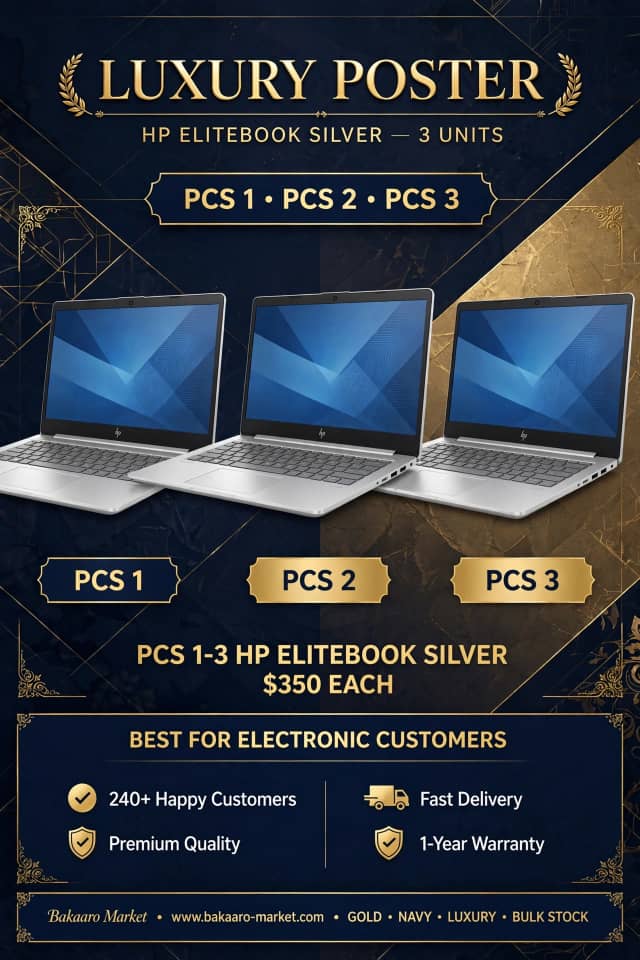 HP EliteBook Silver, qiimaha halkii laptop $350