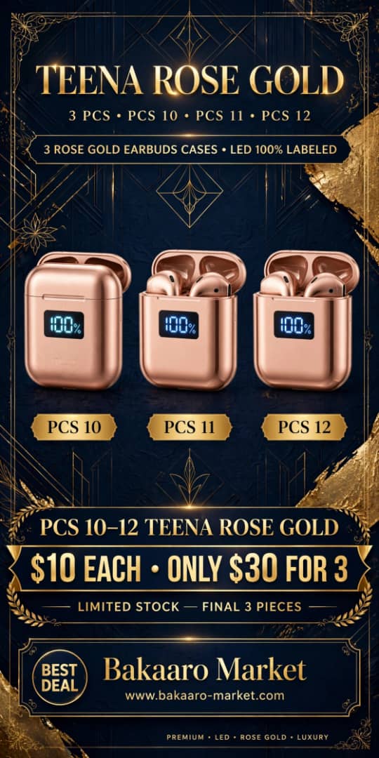 Teena Rose Gold, muuqaalka kiisaska iyo earbuds