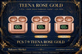 Teena Rose Gold earbuds iyo kiis dallacaad