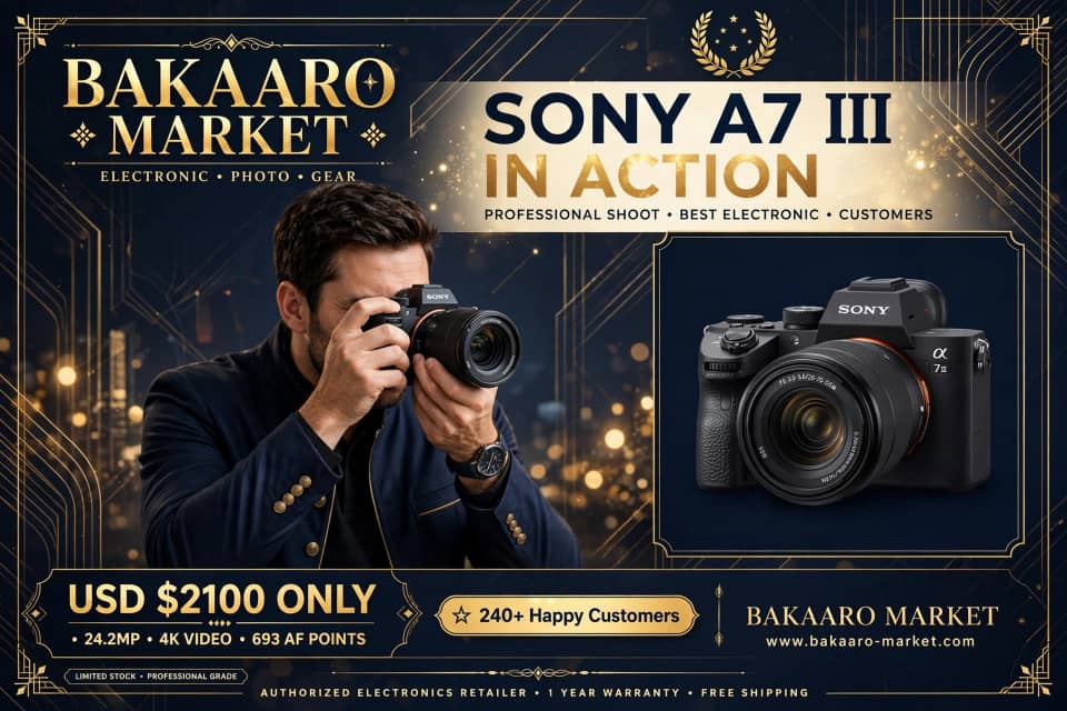 Sony A7 III, xayeysiiska Bakaaro Market